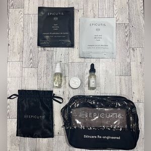 New 7 piece bundle of Epicutis (products, 2 masks & bags)
